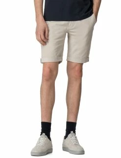 Stretch Slim Chino Short - Light Putty