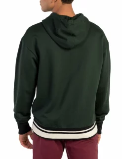 Mercerized Sweat Hoodie - Dark Green -clothing Shop 0053901 067.back