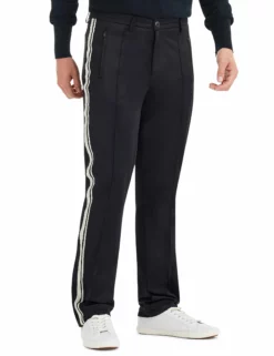 Side Stripe Track Pant - Black