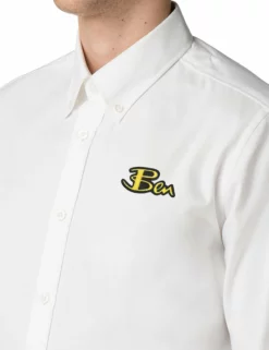 Ben Sherman X House Of Holland Oxford Shirt - White -clothing Shop 0054575 010 hoh x ben house shirt detail
