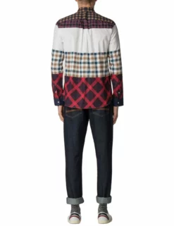 Ben Sherman X House Of Holland Digitally Printed Check Shirt -clothing Shop 0054587 170 C