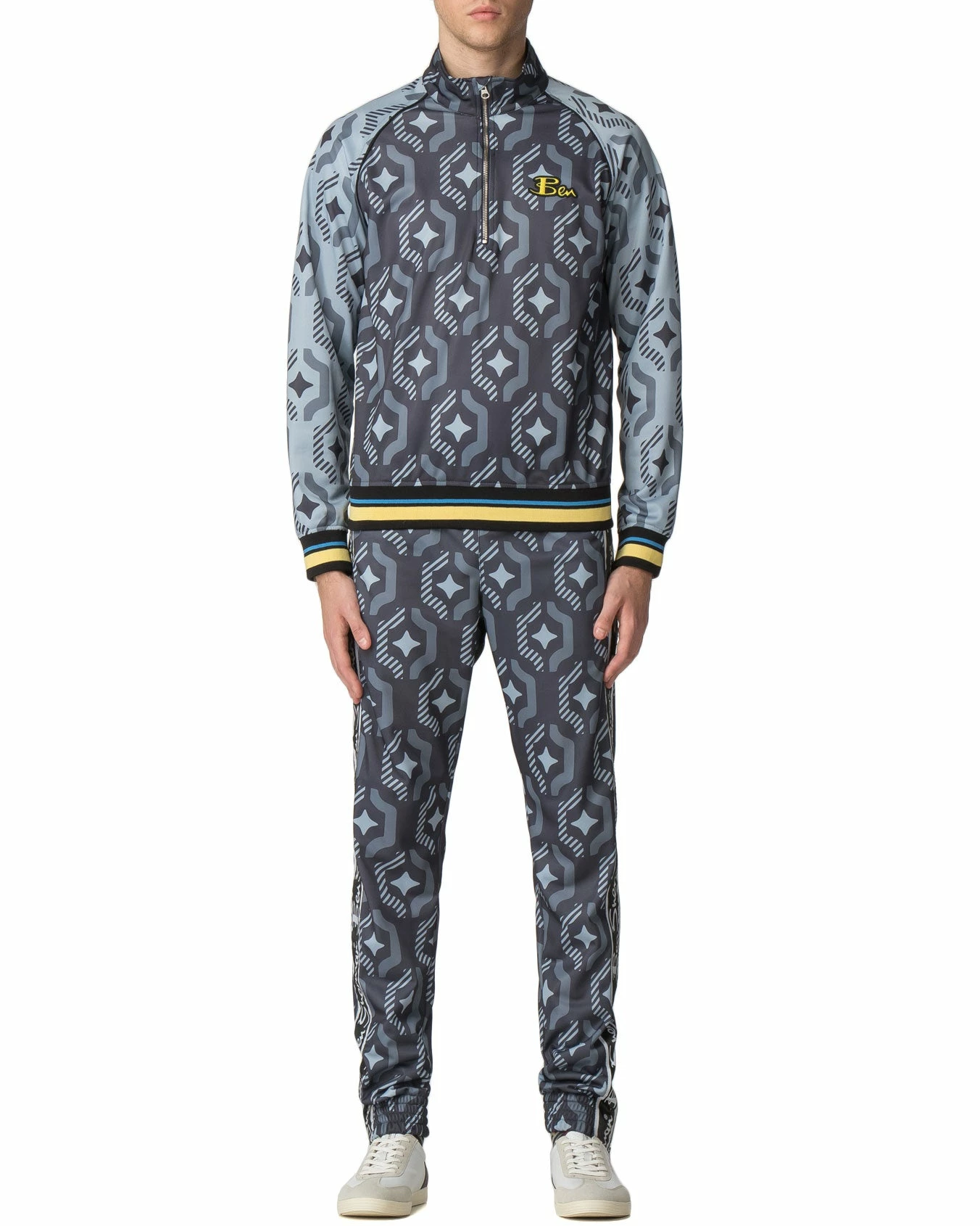 Ben Sherman X House Of Holland Geo Wallpaper Print Tracksuit Jacket 6 Ben Sherman X House Of Holland Geo Wallpaper Print Tracksuit Jacket - Image 6