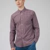 Signature Long-Sleeve Gingham Shirt - Claret