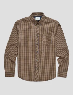 Signature Long-Sleeve Gingham Shirt - Ochre -clothing Shop 0059141 057 D ohvl4a scaled