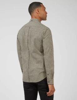 Signature Long-Sleeve Gingham Shirt - Black -clothing Shop 0059141 290 C scaled