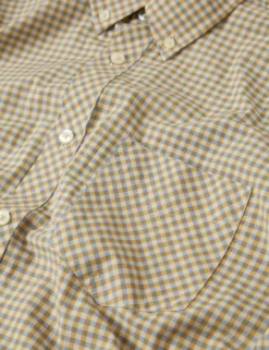 Signature Gingham Long-Sleeve Shirt - Stone