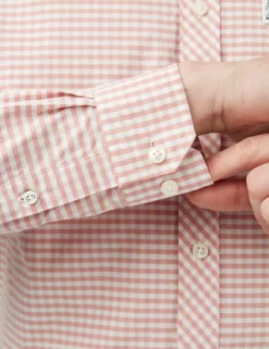 Signature Gingham Long-Sleeve Shirt - Raspberry -clothing Shop 0059141 561 F b1dcga