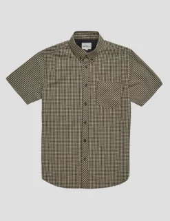 Signature Short-Sleeve Gingham Shirt - Black -clothing Shop 0059142 290 D ldbklc scaled