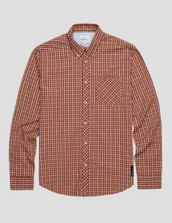 Signature Long-Sleeve House Check Shirt - Claret -clothing Shop 0059143 048 D wcwtva scaled