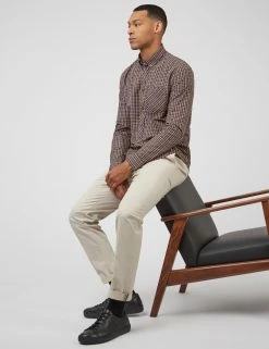 Signature Long-Sleeve House Check Shirt - Grape -clothing Shop 0059143 089 C szmrym scaled