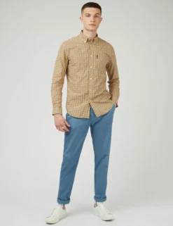 Signature House Check Long-Sleeve Shirt - Lemon -clothing Shop 0059143 440 B jq4dvd scaled
