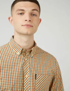 Signature House Check Long-Sleeve Shirt - Lemon -clothing Shop 0059143 440 E mkrqgd scaled