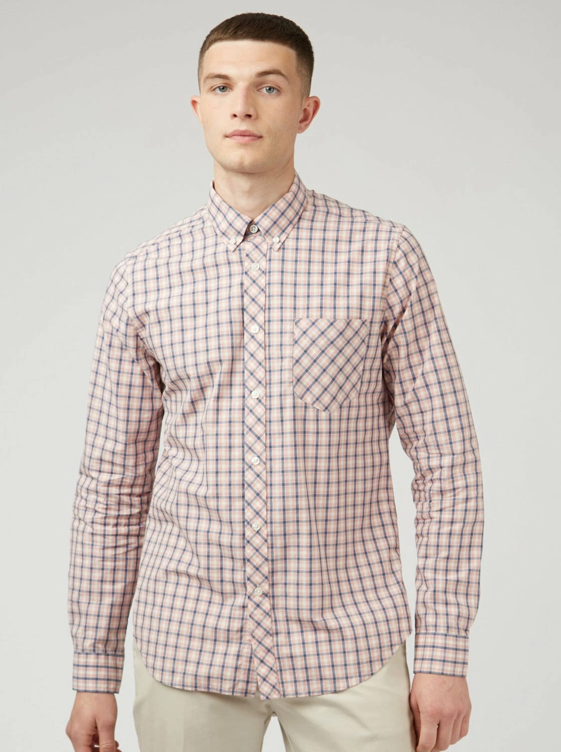 Signature House Check Long-Sleeve Shirt - Light Pink 4 Signature House Check Long-Sleeve Shirt - Light Pink - Image 4