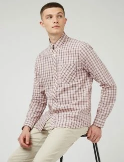 Signature House Check Long-Sleeve Shirt - Light Pink 12 Signature House Check Long-Sleeve Shirt - Light Pink -clothing Shop 0059143 501 B NOTAB