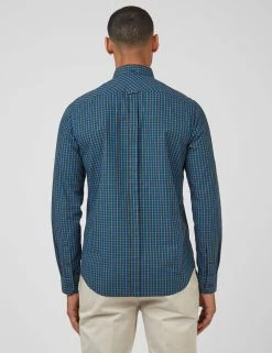 Signature Long-Sleeve House Check Shirt - Dark Emerald 9 Signature Long-Sleeve House Check Shirt - Dark Emerald -clothing Shop 0059143 701 C scaled