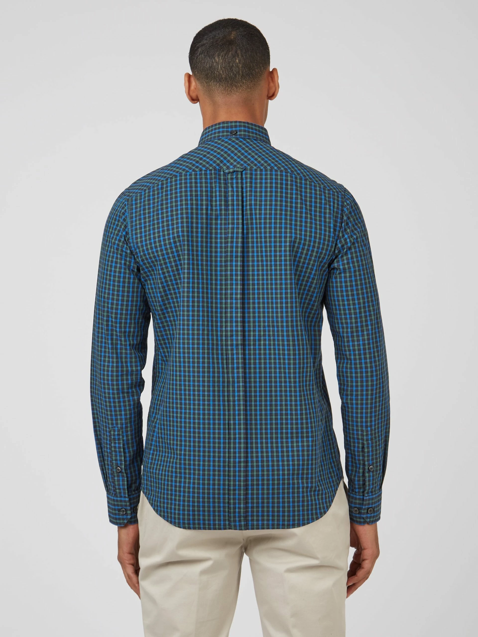 Signature Long-Sleeve House Check Shirt - Dark Emerald 4 Signature Long-Sleeve House Check Shirt - Dark Emerald - Image 4