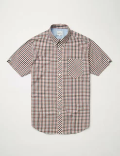 Signature House Check Short-Sleeve Shirt - Red -clothing Shop 0059144 550 D2 NOTAB
