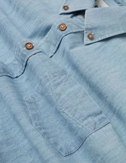 Long-Sleeve Chambray Shirt - Dusky Blue -clothing Shop 0059147 152 F awlq9t scaled