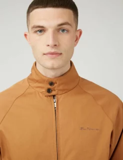 Signature Harrington Jacket - Tan -clothing Shop 0059148 320 E ejs81h