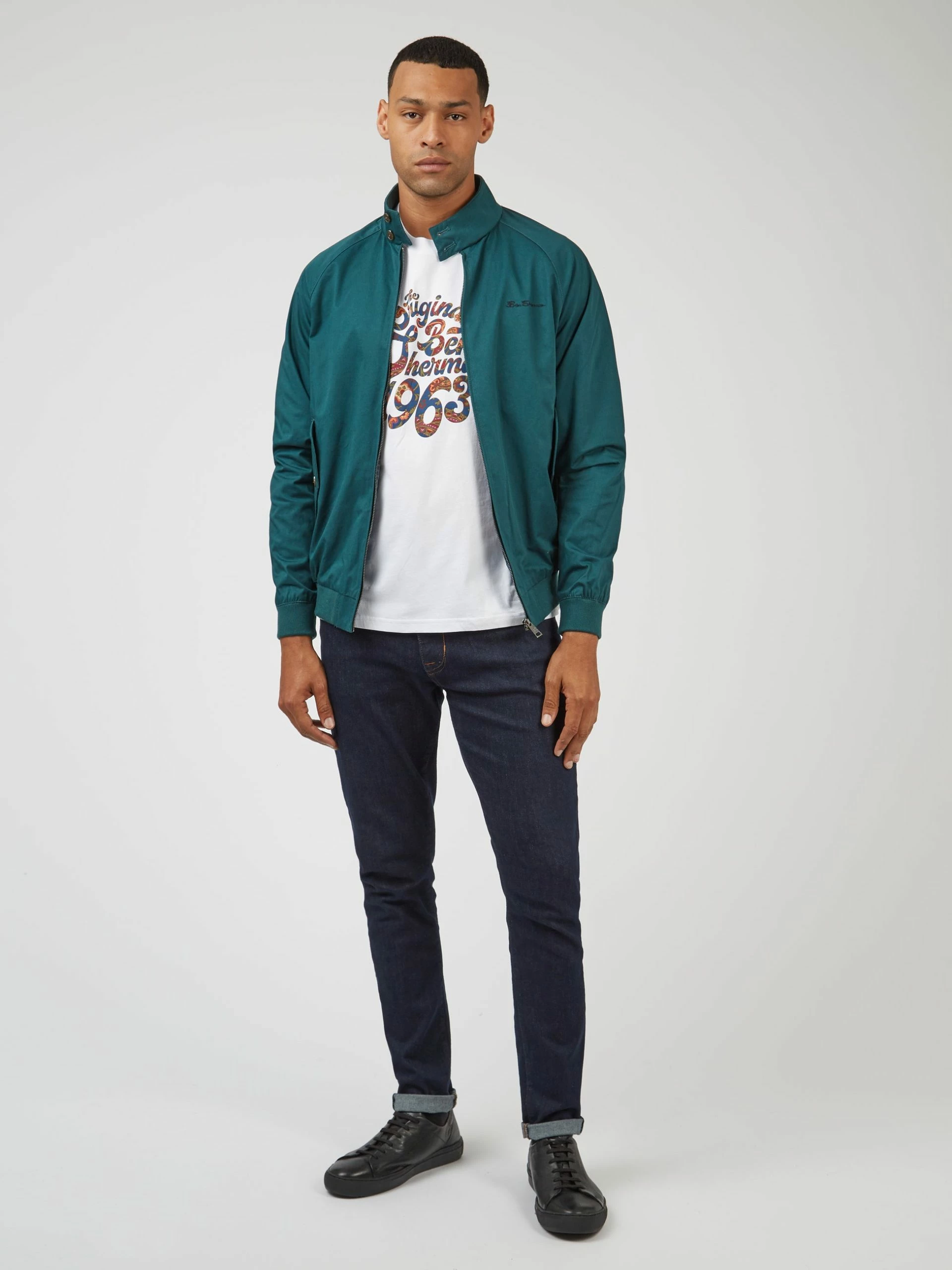 Signature Harrington Jacket - Ocean Green 3 Signature Harrington Jacket - Ocean Green - Image 3