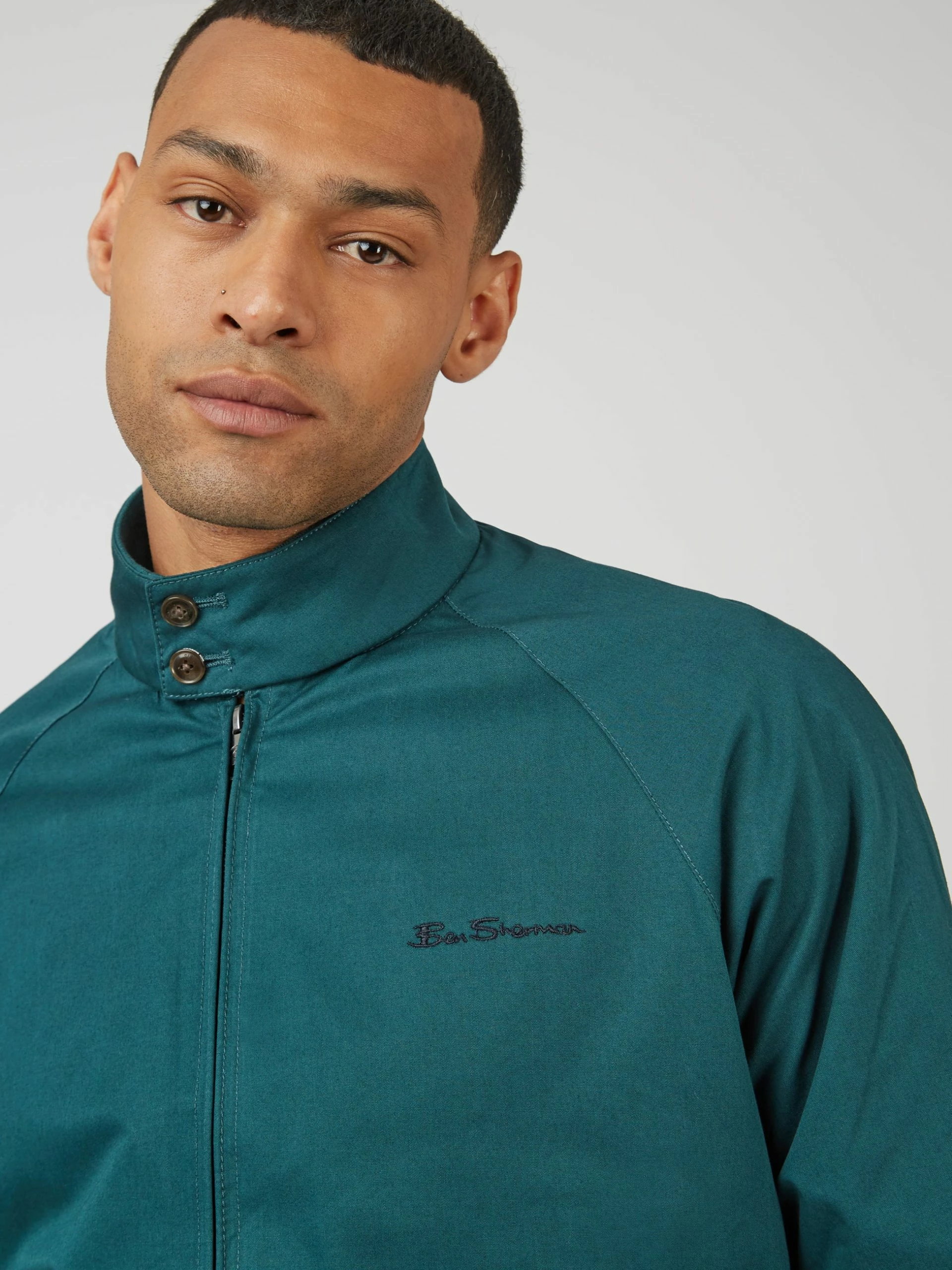 Signature Harrington Jacket - Ocean Green 7 Signature Harrington Jacket - Ocean Green - Image 7