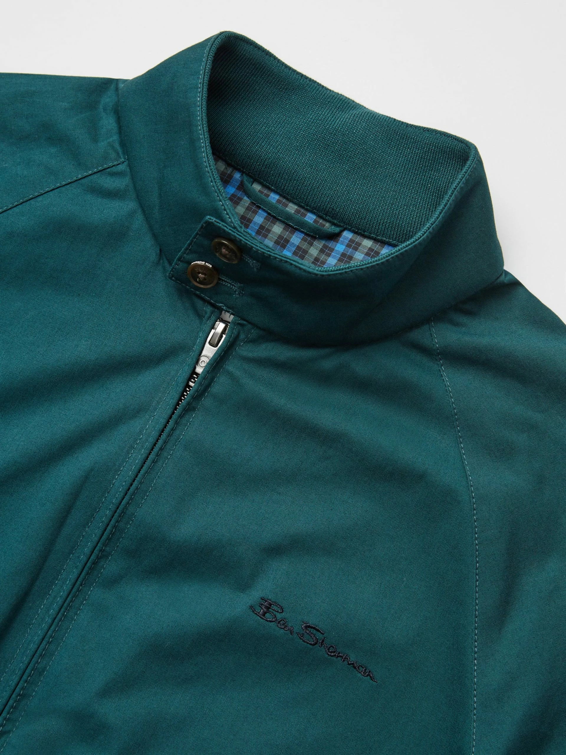Signature Harrington Jacket - Ocean Green 2 Signature Harrington Jacket - Ocean Green - Image 2