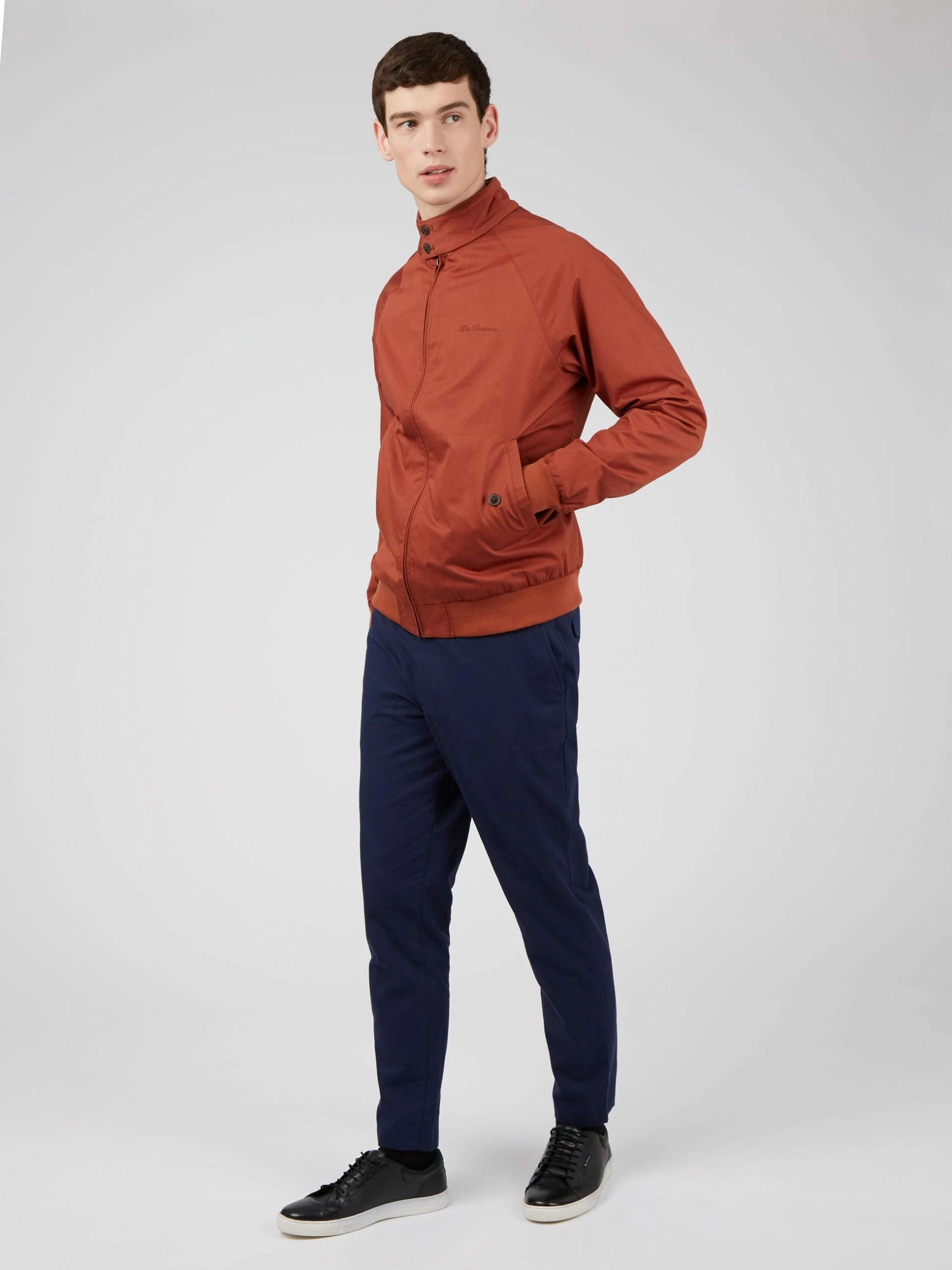 Signature Harrington Jacket - Brick Red 4 Signature Harrington Jacket - Brick Red - Image 4