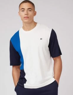 B By Ben Sherman Colorblock Tee - White