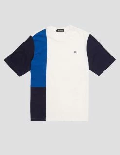 B By Ben Sherman Colorblock Tee - White -clothing Shop 0061699 002 D rrxoat