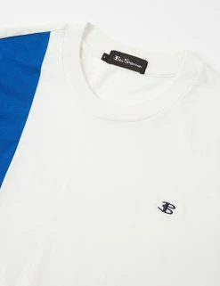 B By Ben Sherman Colorblock Tee - White -clothing Shop 0061699 002 F z3igkb