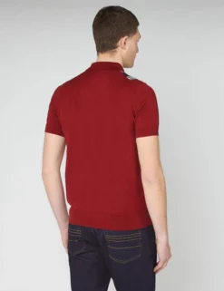 Iconic Vertical Textured Stripe Mod Knit Polo - Red 8 Iconic Vertical Textured Stripe Mod Knit Polo - Red -clothing Shop 0063333C 550 C scaled