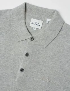 Signature Knit Polo - Steel