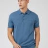 Signature Knit Polo - Blue Shadow
