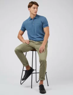 Signature Knit Polo - Blue Shadow -clothing Shop 0063352 119 B o9lzra