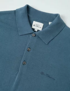 Signature Knit Polo - Blue Shadow -clothing Shop 0063352 119 F gnwy9t