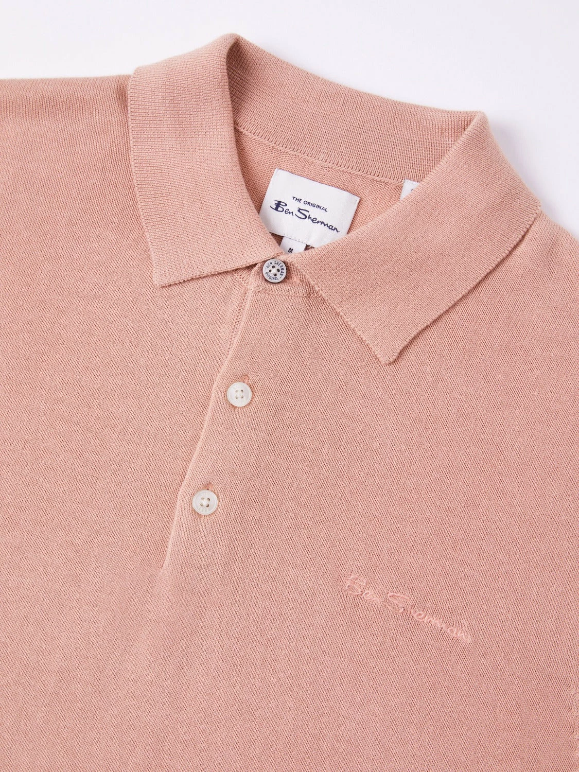 Signature Knit Polo - Light Pink 3 Signature Knit Polo - Light Pink - Image 3