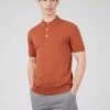 Short-Sleeve Signature Knit Polo - Light Brick