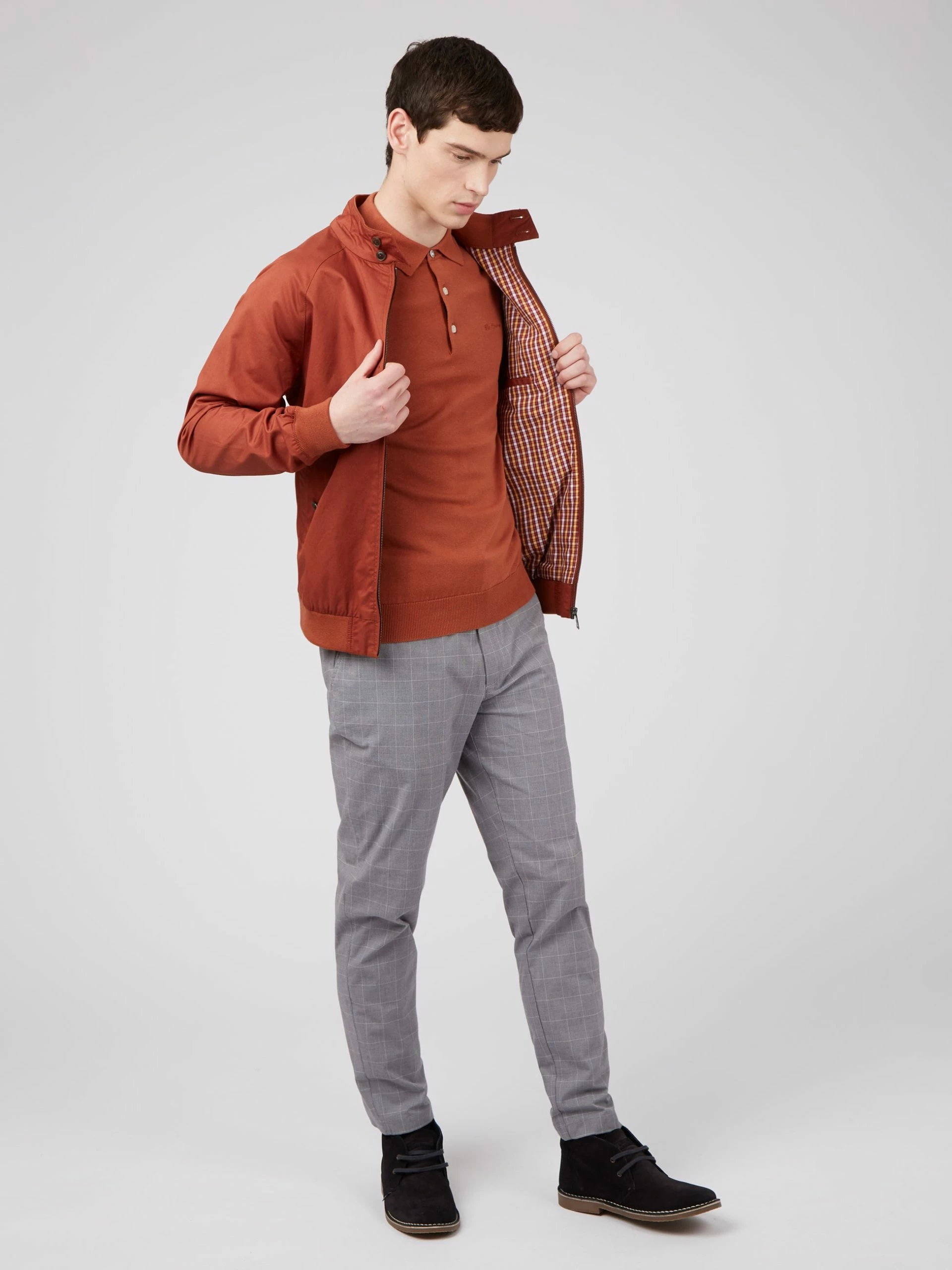 Short-Sleeve Signature Knit Polo - Light Brick 3 Short-Sleeve Signature Knit Polo - Light Brick - Image 3