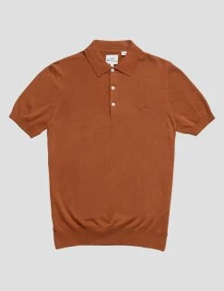 Short-Sleeve Signature Knit Polo - Light Brick 11 Short-Sleeve Signature Knit Polo - Light Brick -clothing Shop 0063352 939 D scaled