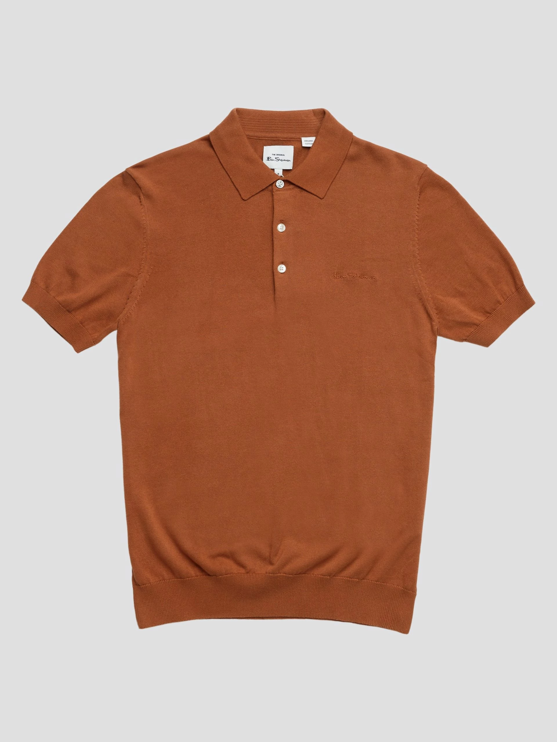 Short-Sleeve Signature Knit Polo - Light Brick 5 Short-Sleeve Signature Knit Polo - Light Brick - Image 5