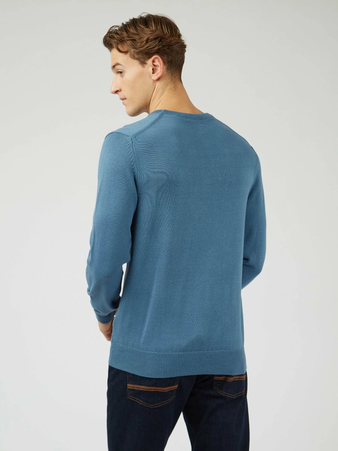 Signature Knit Crewneck - Blue Shadow 5 Signature Knit Crewneck - Blue Shadow - Image 5