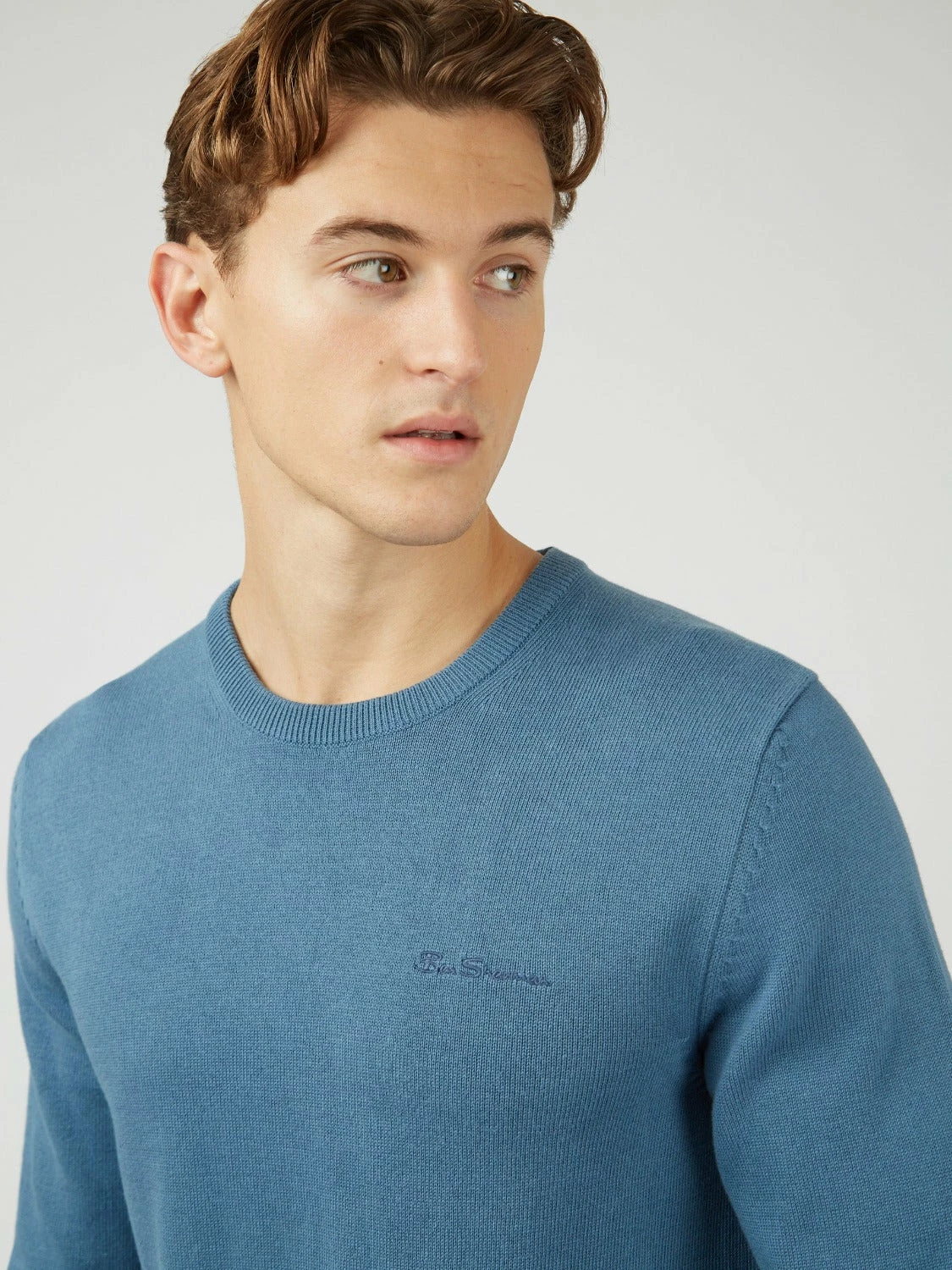 Signature Knit Crewneck - Blue Shadow 3 Signature Knit Crewneck - Blue Shadow - Image 3