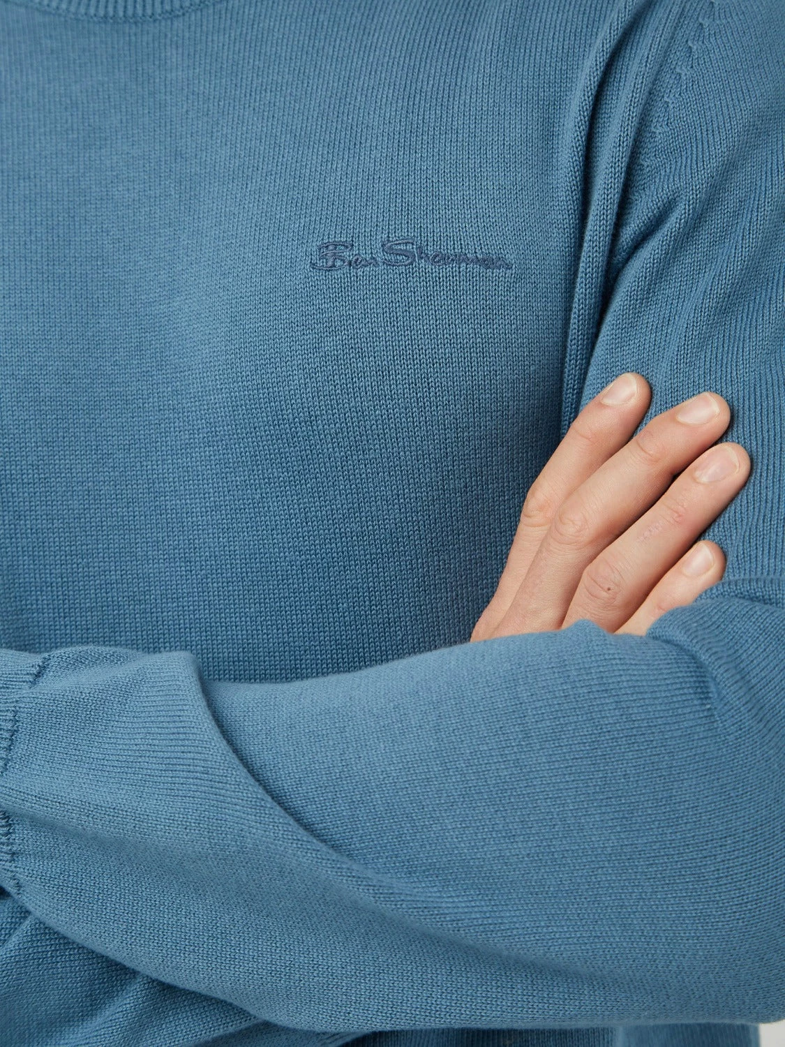 Signature Knit Crewneck - Blue Shadow 6 Signature Knit Crewneck - Blue Shadow - Image 6