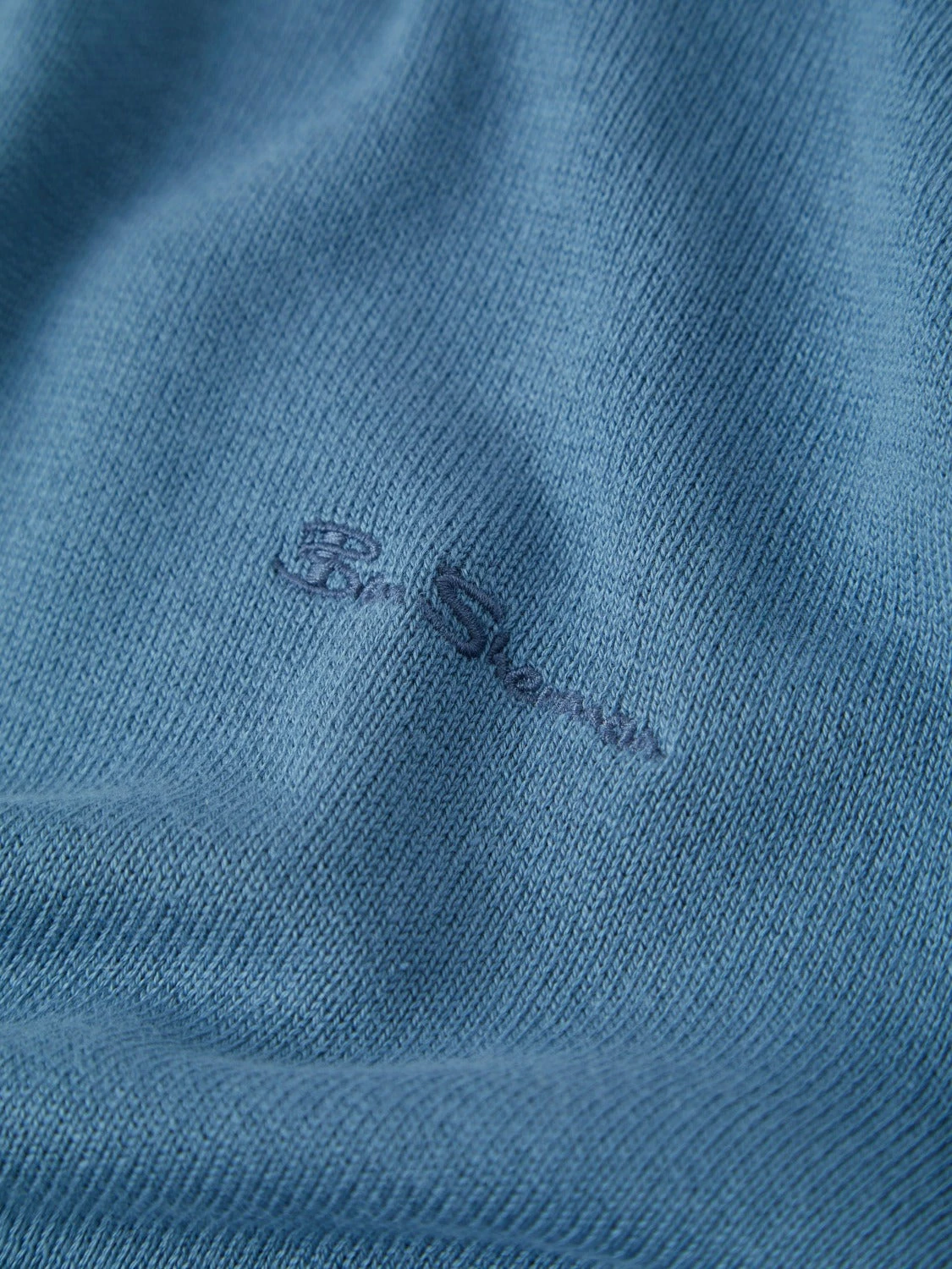 Signature Knit Crewneck - Blue Shadow 2 Signature Knit Crewneck - Blue Shadow - Image 2
