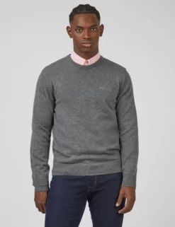 Signature Knit Crewneck Sweater - Charcoal 10 Signature Knit Crewneck Sweater - Charcoal -clothing Shop 0063370 270 A scaled