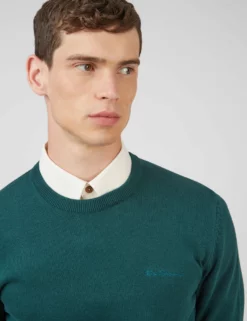 Signature Knit Crewneck Sweater - Ocean Green 12 Signature Knit Crewneck Sweater - Ocean Green -clothing Shop 0063370 700 E scaled