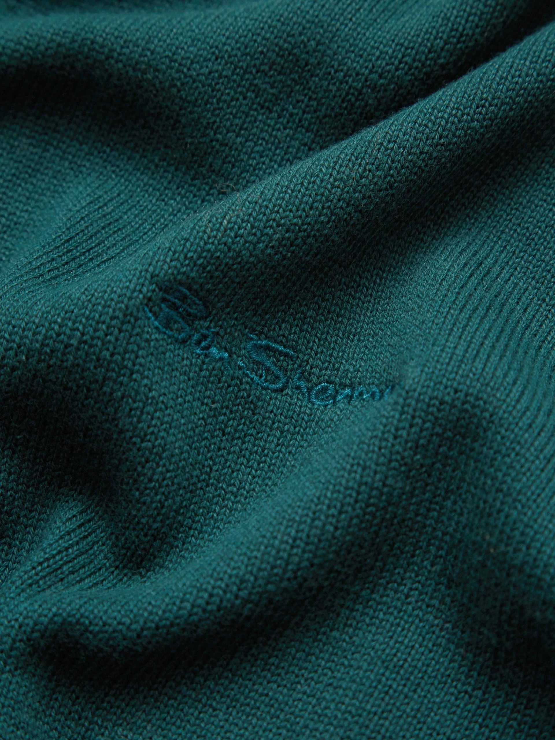 Signature Knit Crewneck Sweater - Ocean Green 8 Signature Knit Crewneck Sweater - Ocean Green - Image 8