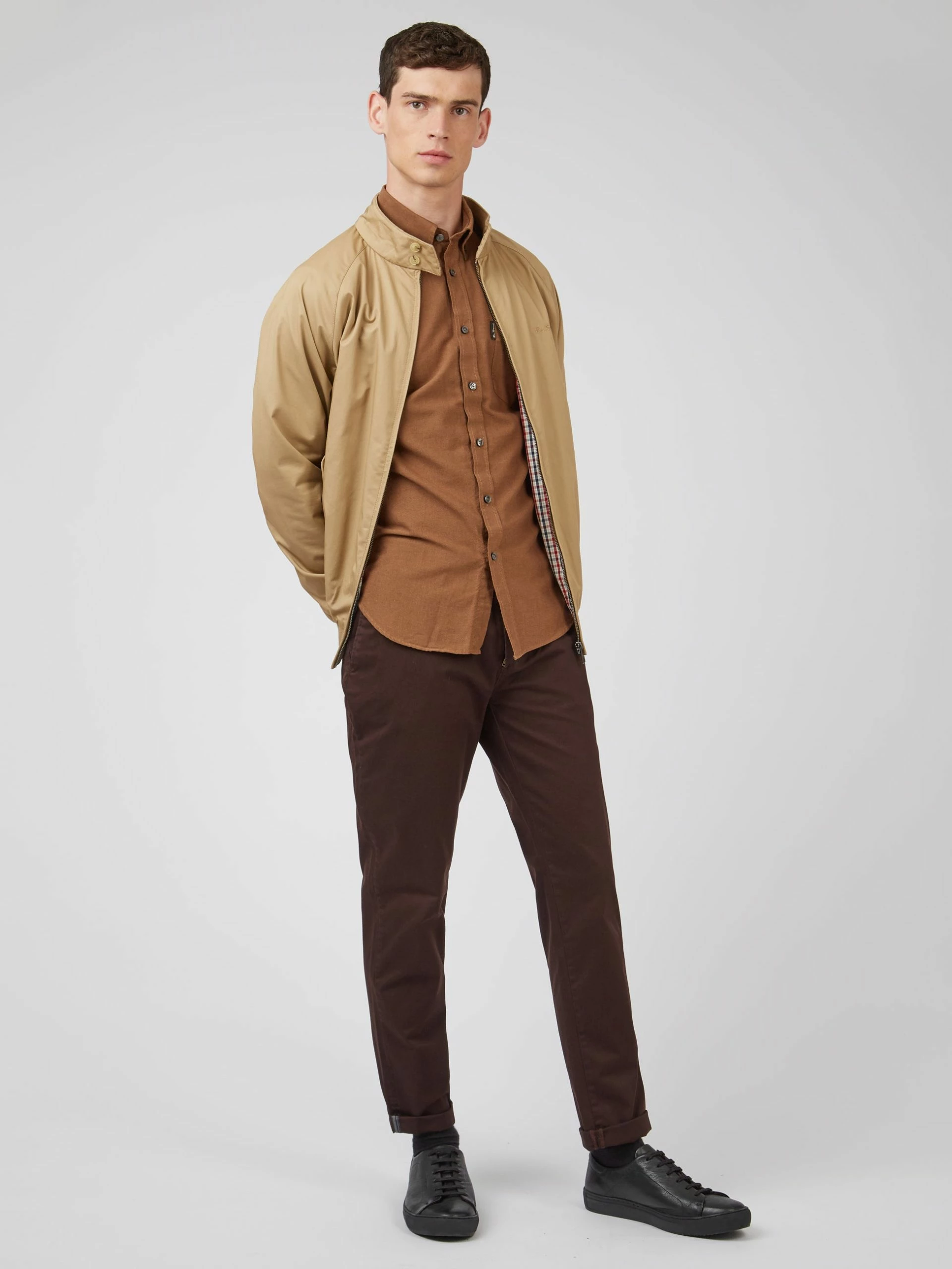 Signature Slim Stretch Chino Pant - Peat 2 Signature Slim Stretch Chino Pant - Peat - Image 2