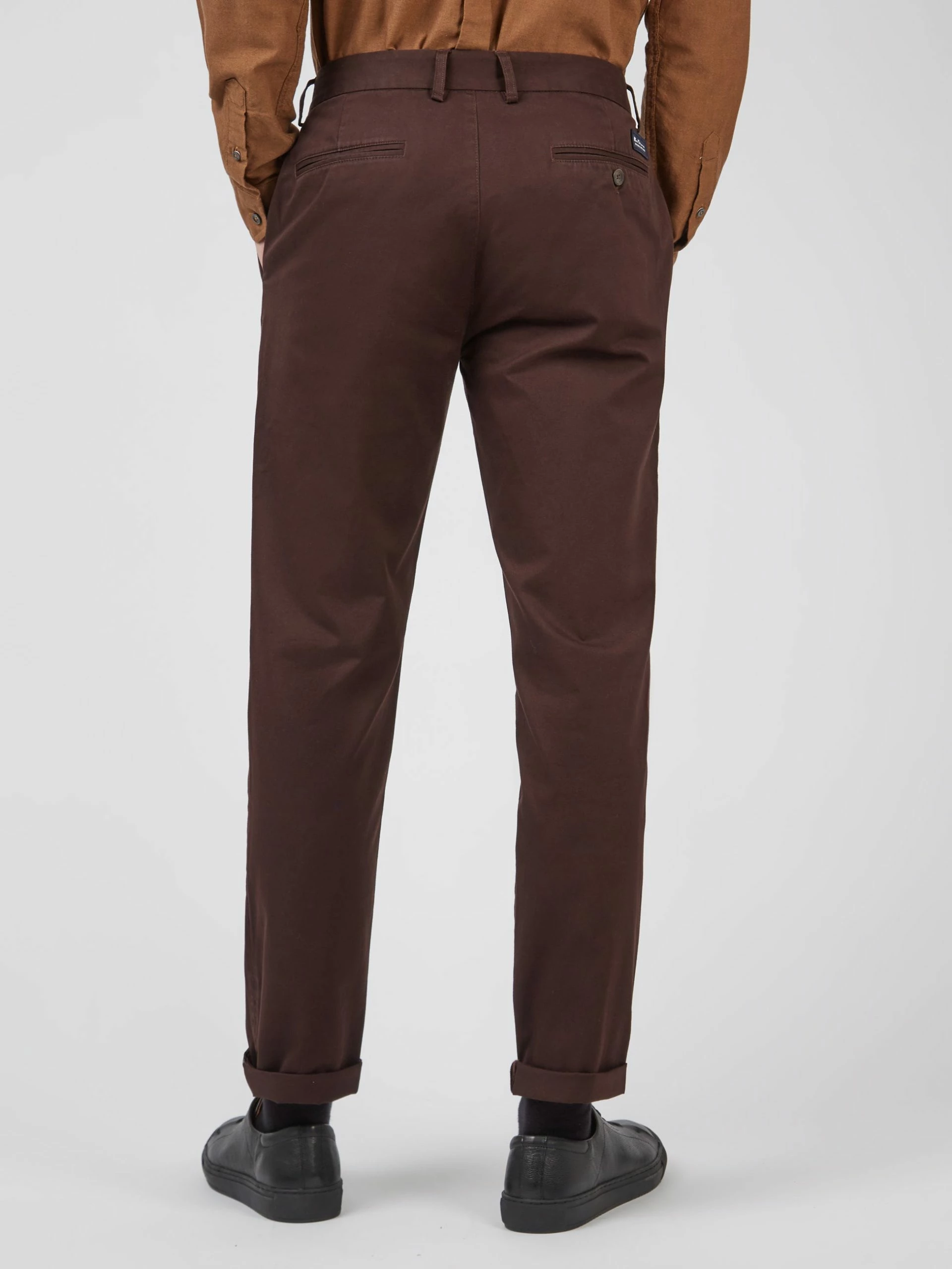 Signature Slim Stretch Chino Pant - Peat 3 Signature Slim Stretch Chino Pant - Peat - Image 3