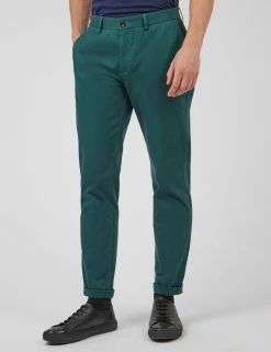 Signature Slim Stretch Chino Pant - Ocean Green